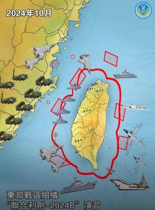 看三次臺島周邊軍演示意圖,三次臺島周邊軍演示意圖的深度解析